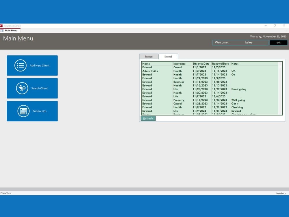 Insurance Agency Management System