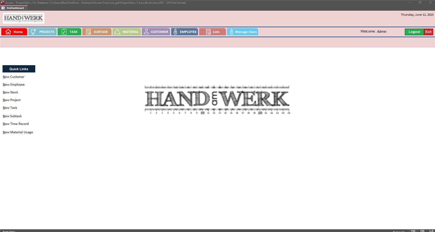 Project & Task Progress Tracking System